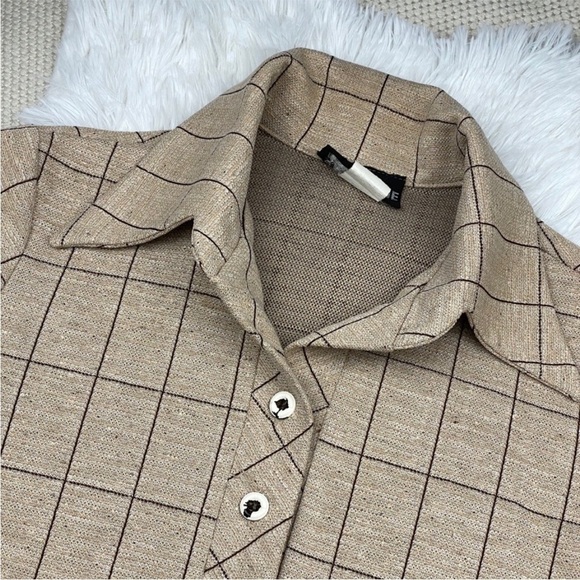 Vintage custom crop top blouse Size 8 - Picture 6 of 10